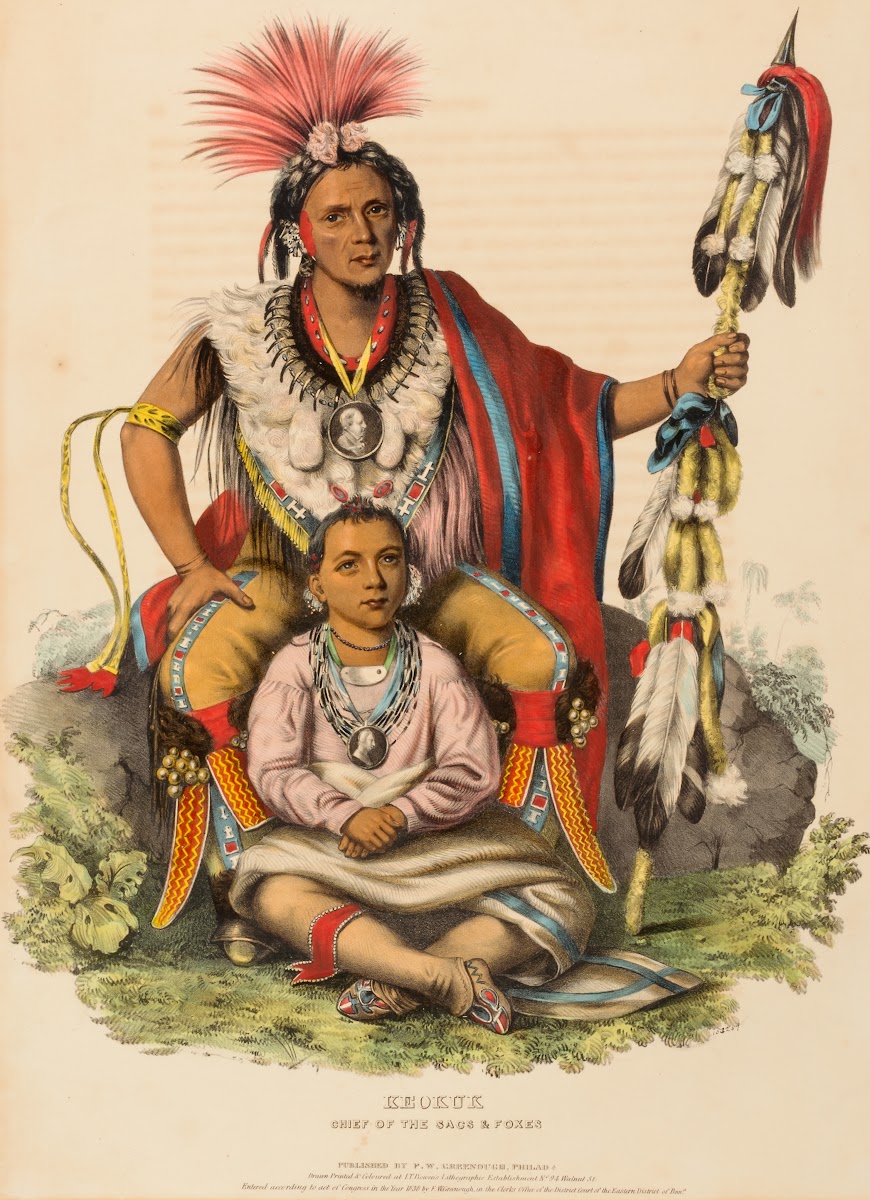 Keokuk Chief Of The Sacs And Foxes 1838