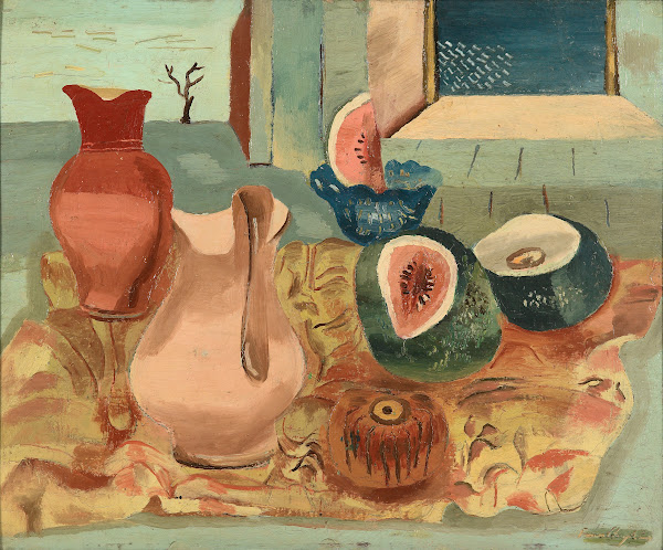 Cut melons circa 1931