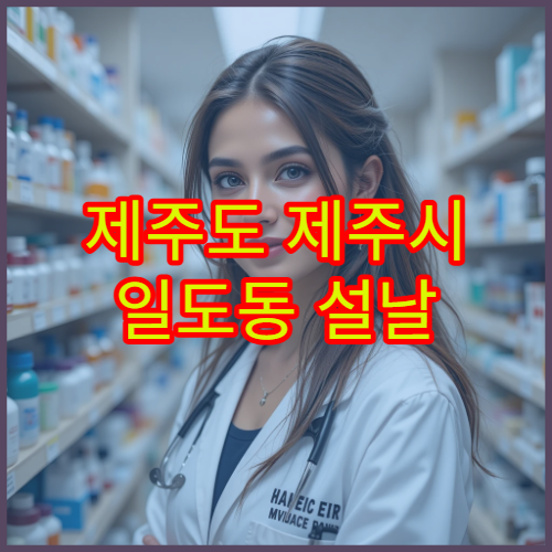 제주도 제주시 일도동 설날 연휴 기간 문 여는 당번 약국 정보