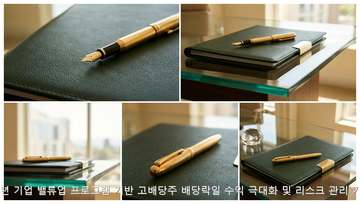 밸류업 고배당주 배당락일 수익 극대화 전략 핵심 안내 및 분석 인포그래픽 (4)