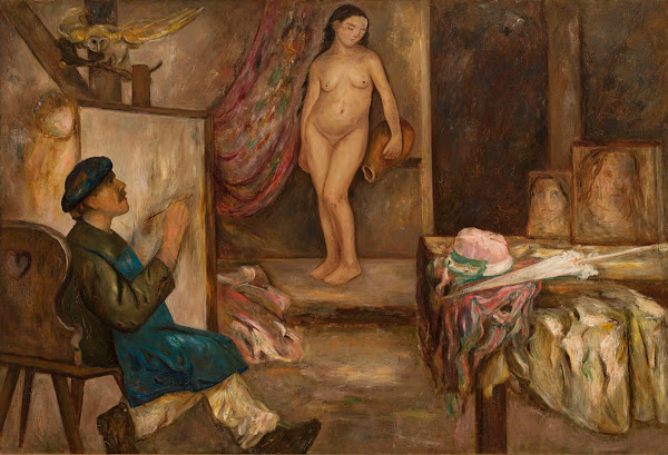Painter and a model 1923
