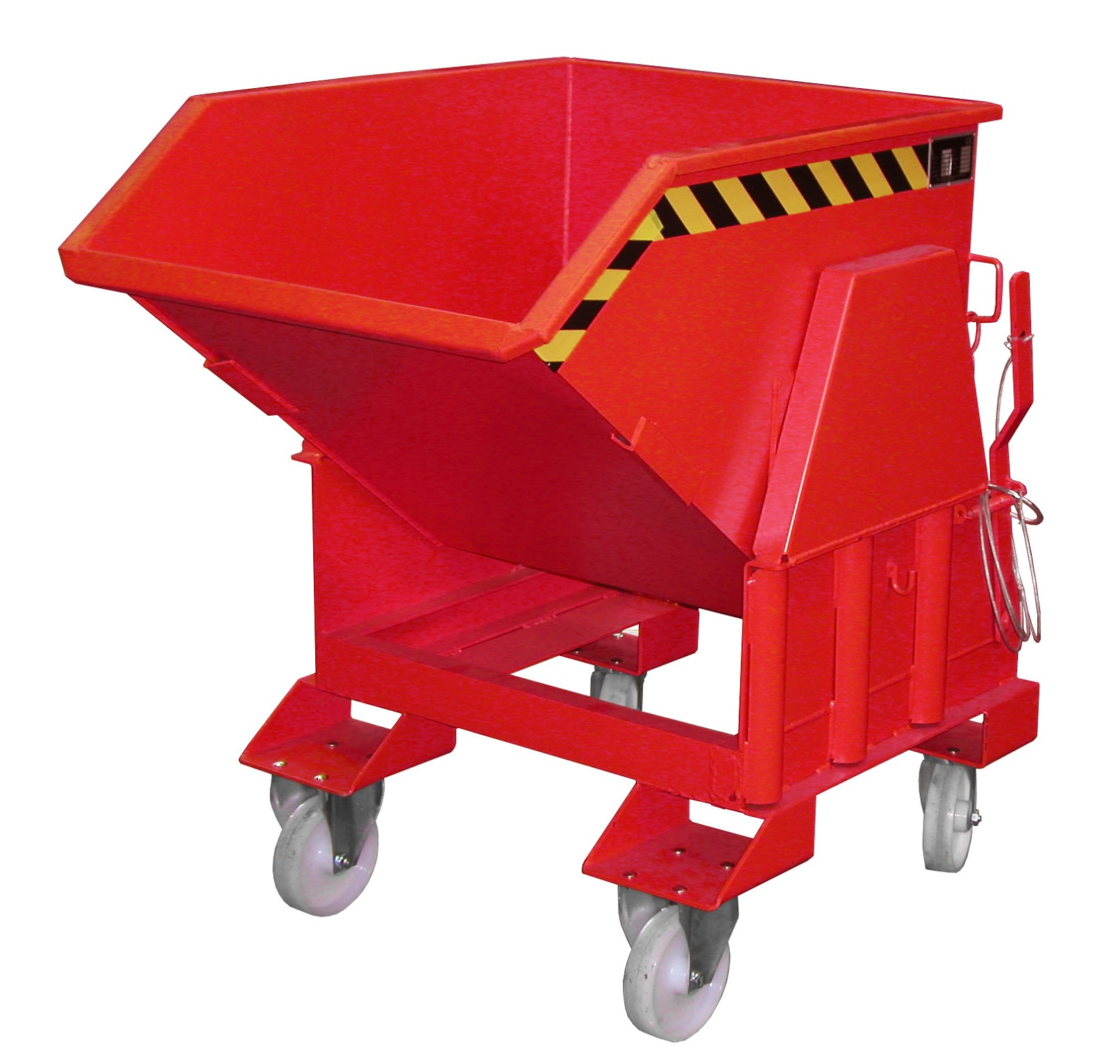 Kiepcontainer BK 50, gelakt, Vuurrood