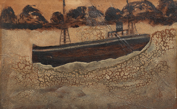 Trawler at sea