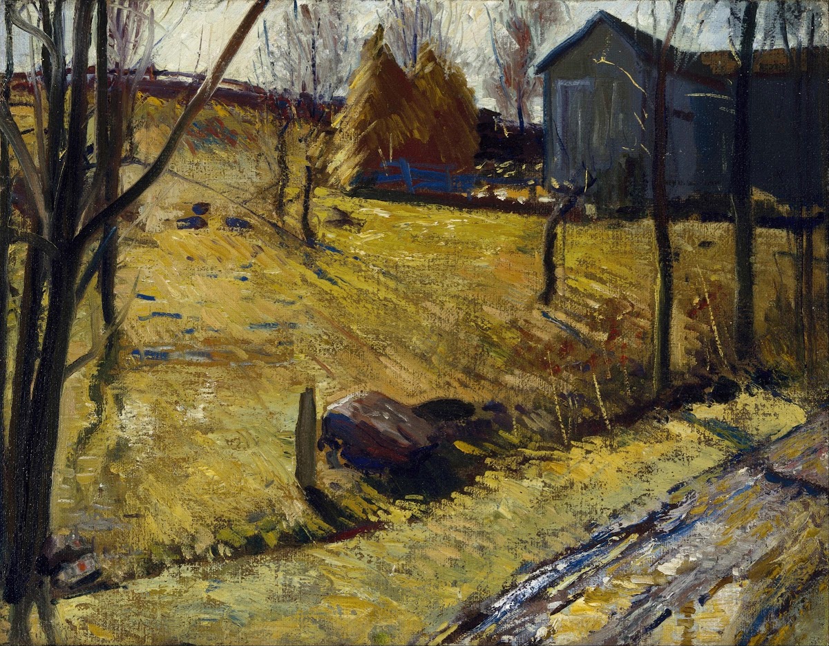 Haystacks and Barn 1909