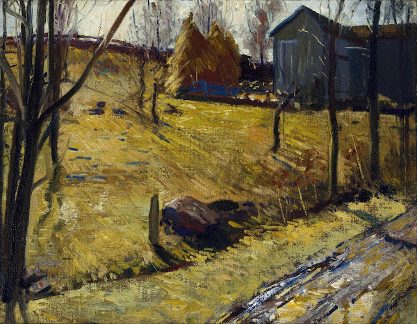 Haystacks and Barn 1909