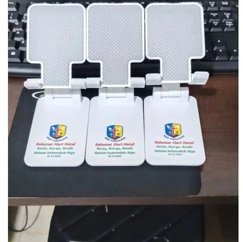 Folding desktop costum, phone stand Hd _23 phone holder stand H, phone holder costum logo suka2 — foto 2