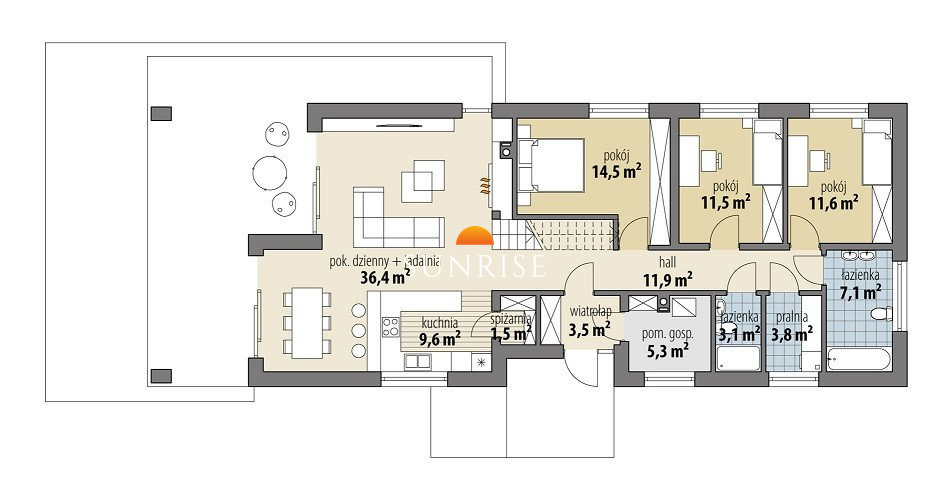 Blisko morza, przy ścianie lasu | Projekt ASTERIA | 156,5 m² — zdjęcie 2