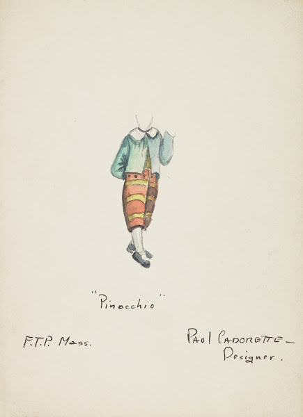 Pinocchio Blue coat with white collar 1934 1943