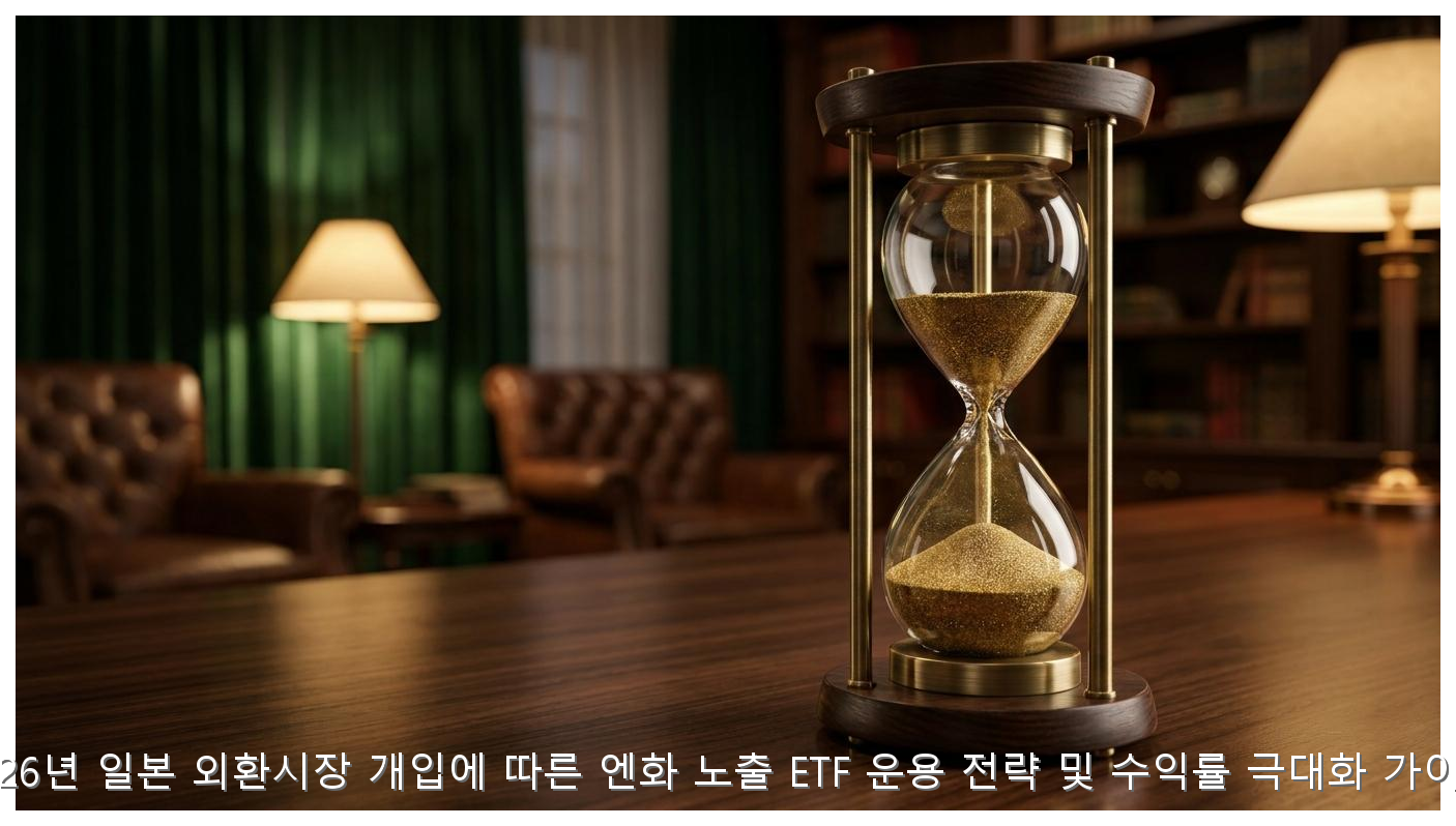 2026년 일본 외환시장 개입에 따른 엔화 노출 ETF 운용 전략 및 수익률 극대화 가이드 핵심 안내 및 분석 인포그래픽 (6)