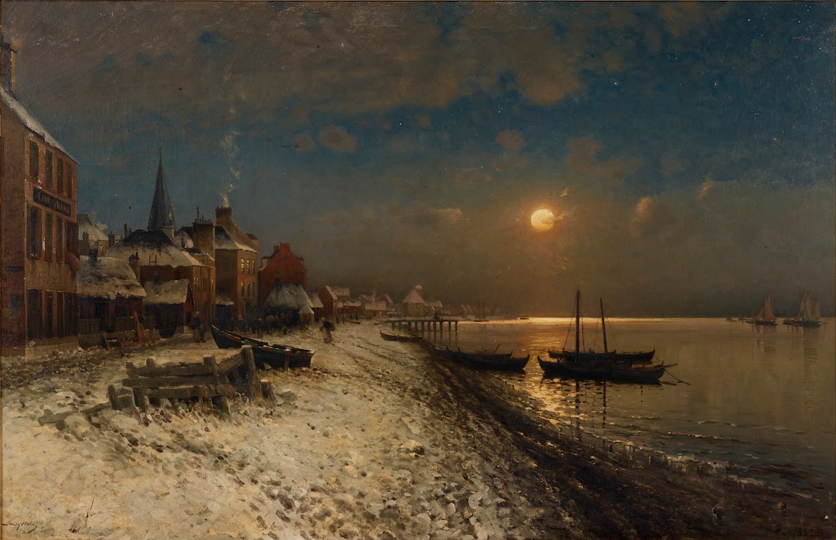 Clair De Lune Port Enneigé 1882