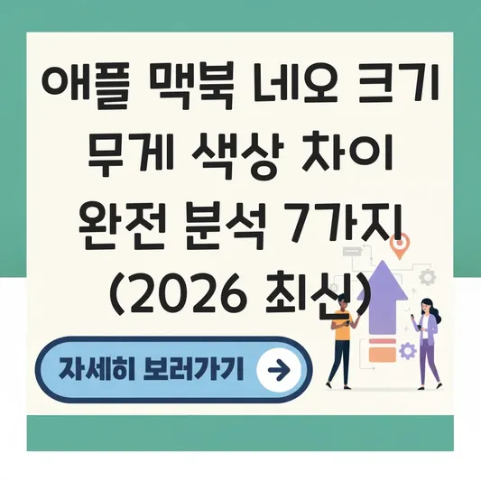 애플 맥북 네오 크기 무게 색상 차이