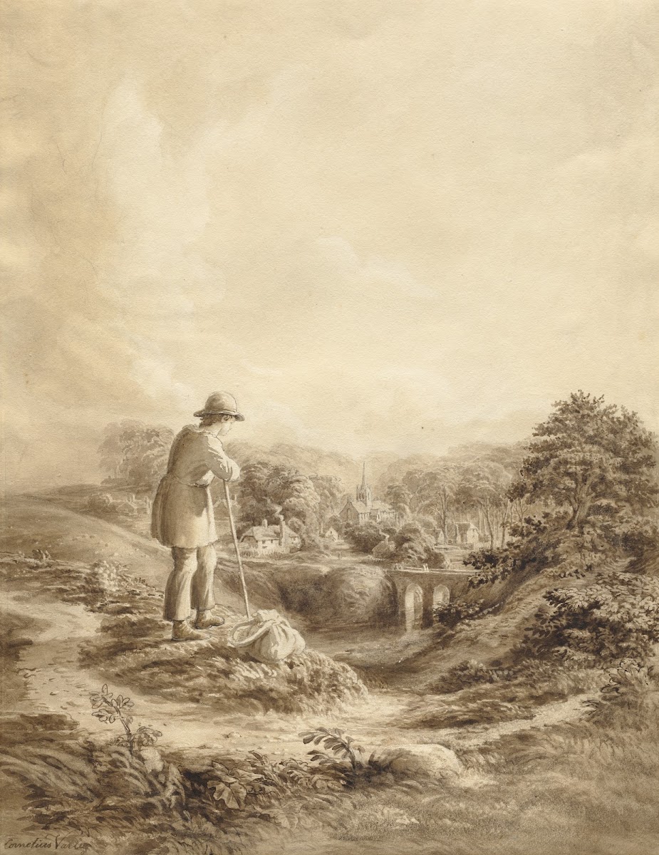 Landscape with Figure in Foreground c 1840