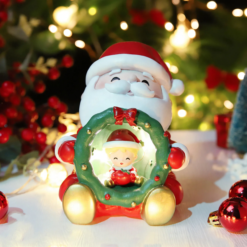 Christmas Glass Ball Night Light with Star Light