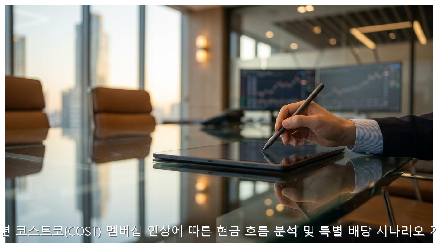 2026년 코스트코(COST) 멤버십 인상에 따른 현금 흐름 분석 및 특별 배당 시나리오 가이드 핵심 안내 및 분석 인포그래픽 (5)