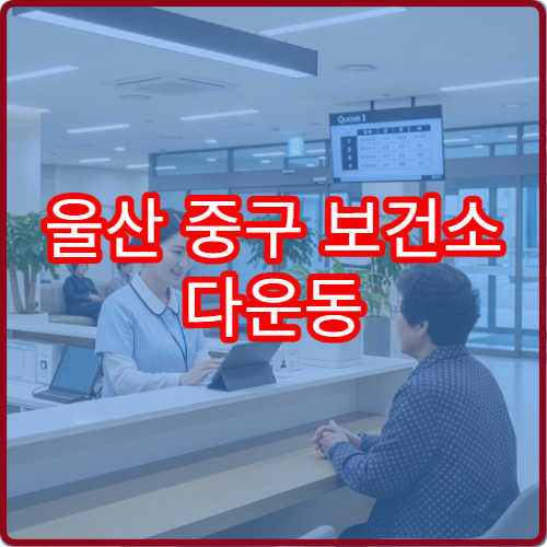 울산 중구 보건소 다운동 버스 노선 이용 팁과 하차지 정확한 위치