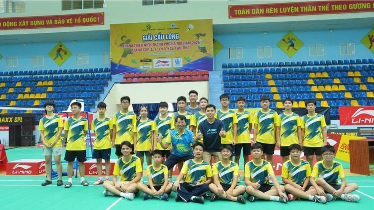 Khởi tranh giải cầu lông thanh thiếu niên TP. Hà Nội năm 2026 - Đài Phát thanh và truyền hình Hà Nội