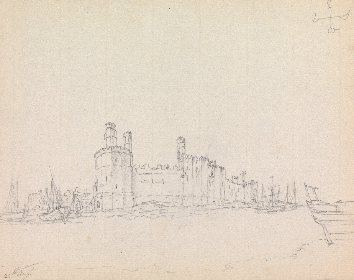 Caernarfon Castle Outside of Eagle Tower 1791