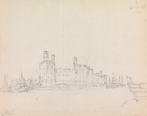 Caernarfon Castle Outside of Eagle Tower 1791