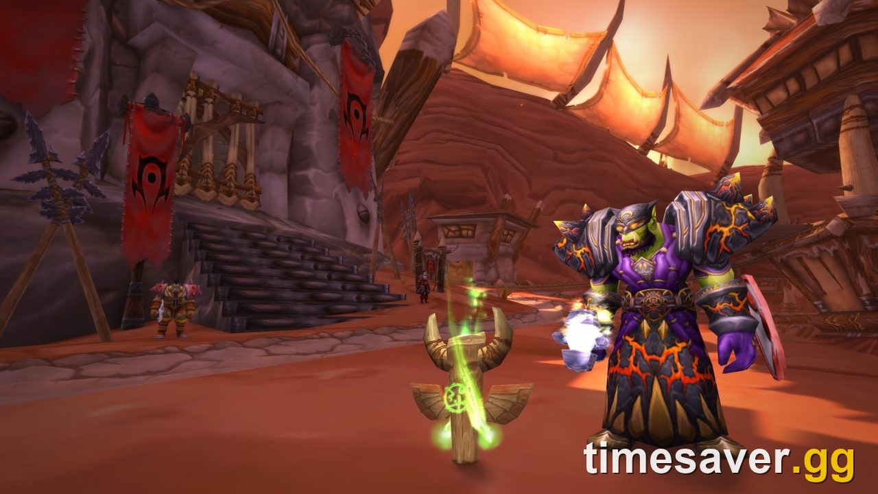 A World of Warcraft character questing in Azeroth — leveling feeds the account-wide Legacy Point pool