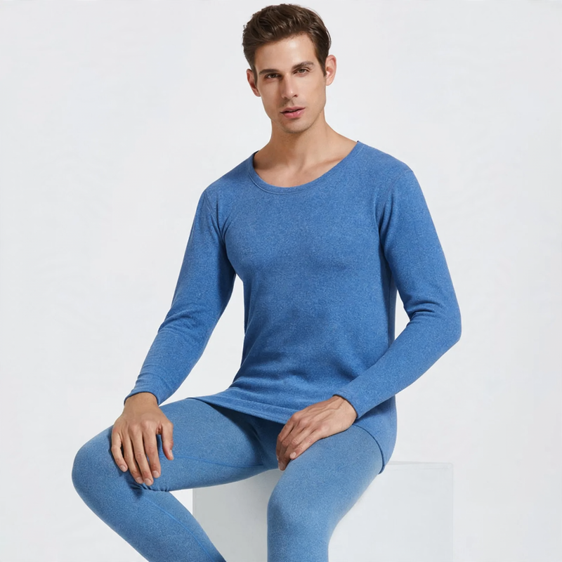 Thermal underwear set for couples, padded