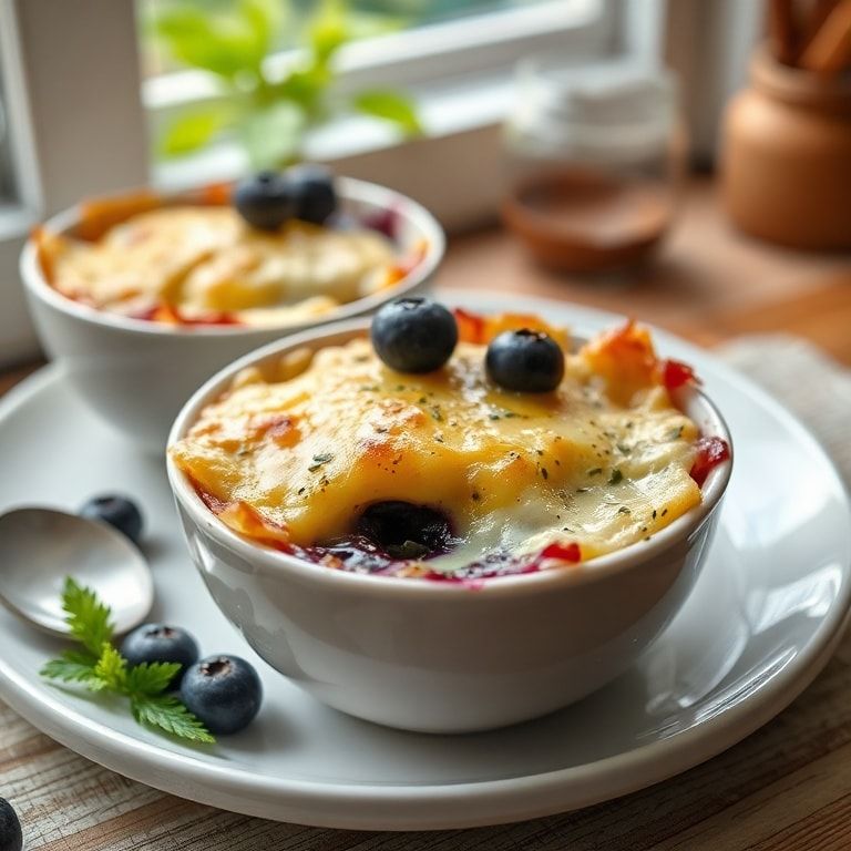 Easy Baked Blueberry Cottage Cheese Breakfast Bowls: Quick & Creamy Breakfast Perfection