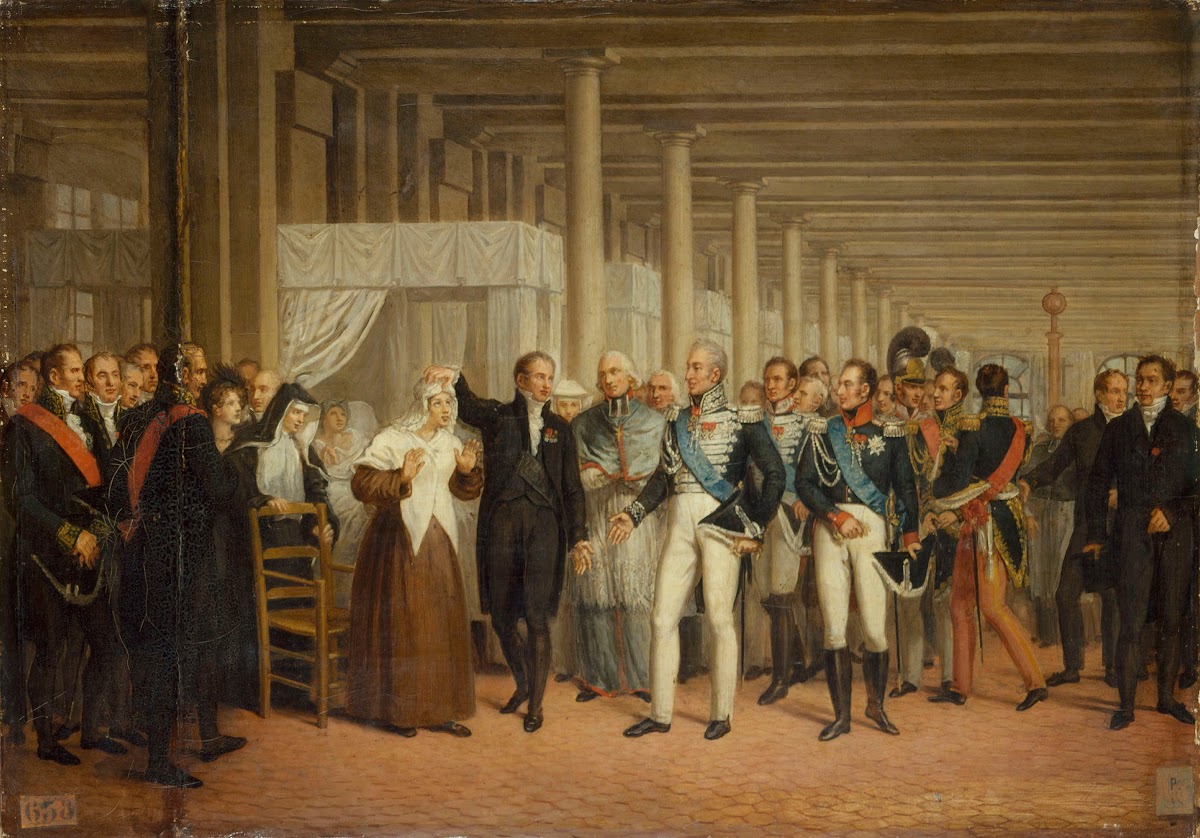 Guillaume Dupuytren 1777 1835 à lHôtel Dieu présente à Charles X une opérée des