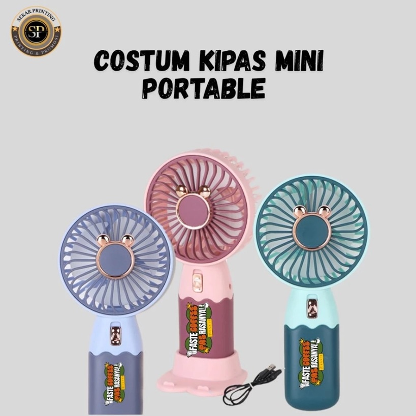 Kipas mini portable costum/ costum kipas/kipas mini fan — foto 1
