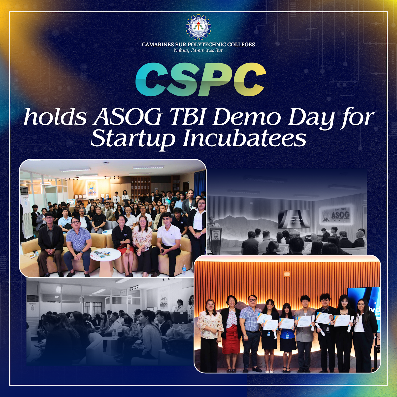 𝗖𝗦𝗣𝗖 𝗦𝗵𝗼𝘄𝗰𝗮𝘀𝗲𝘀 𝗜𝗻𝗻𝗼𝘃𝗮𝘁𝗶𝗼𝗻 𝗮𝘁 𝗗𝗲𝗺𝗼 𝗗𝗮𝘆 𝗼𝗳 𝗖𝗼𝗵𝗼𝗿𝘁 𝟭, 𝗖𝗼𝗻𝗻𝗲𝗰𝘁𝗶𝗻𝗴 𝗦𝘁𝗮𝗿𝘁𝘂𝗽 𝗜𝗻𝗰𝘂𝗯𝗮𝘁𝗲𝗲𝘀 𝘄𝗶𝘁𝗵 𝗜𝗻𝘃𝗲𝘀𝘁𝗼𝗿𝘀 𝗮𝗻𝗱 𝗜𝗻𝗱𝘂𝘀𝘁𝗿𝘆 𝗣𝗮𝗿𝘁𝗻𝗲𝗿𝘀