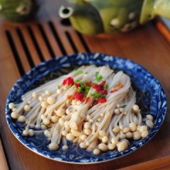 Nấm Kim Châm Hấp Nước Tương