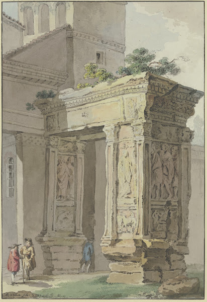 Der Arco degli Argentarii bei San Giorgio in Velabro in Rom 1777
