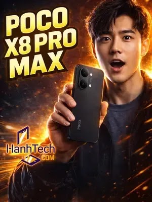 𝗣𝗢𝗖𝗢 𝗫𝟴 𝗣𝗥𝗢 𝗠𝗔𝗫 – Flagship pin 8500mAh, hiệu năng Dimensity 9500s cực khủng 💥🌿 #PocoX8ProMax #FlagshipGiaR