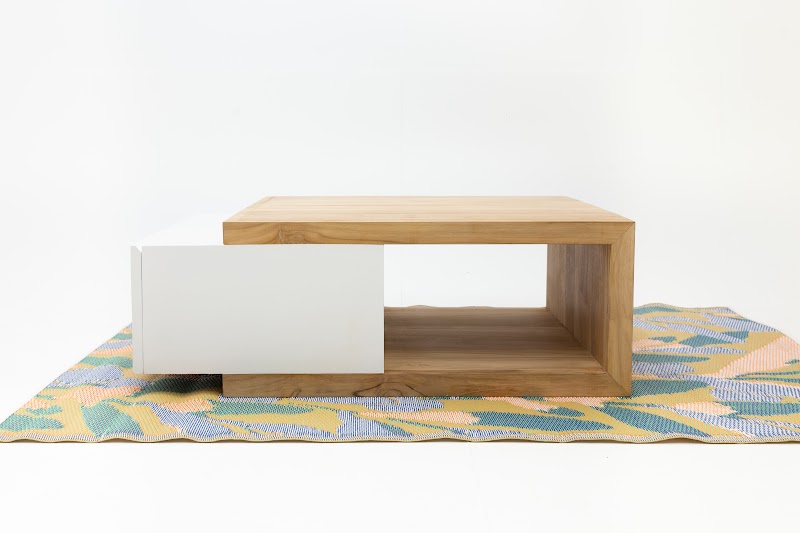 Table basse laquée blanc 4