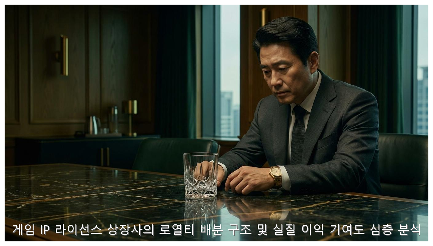 게임 IP 라이선스 상장사의 로열티 배분 구조 및 실질 이익 기여도 심층 분석 핵심 안내 및 분석 인포그래픽 (2)