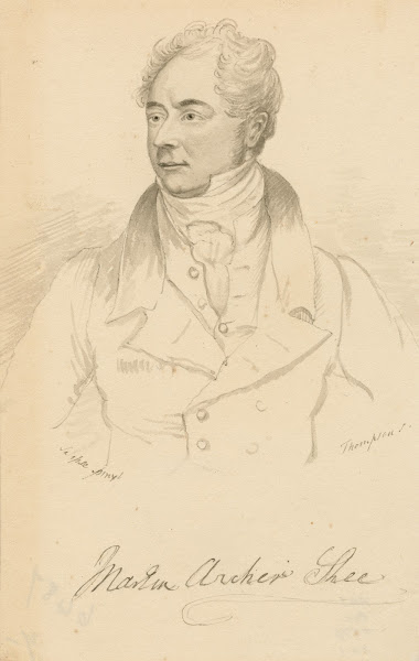 Waist length portrait of Martin Archer Shee