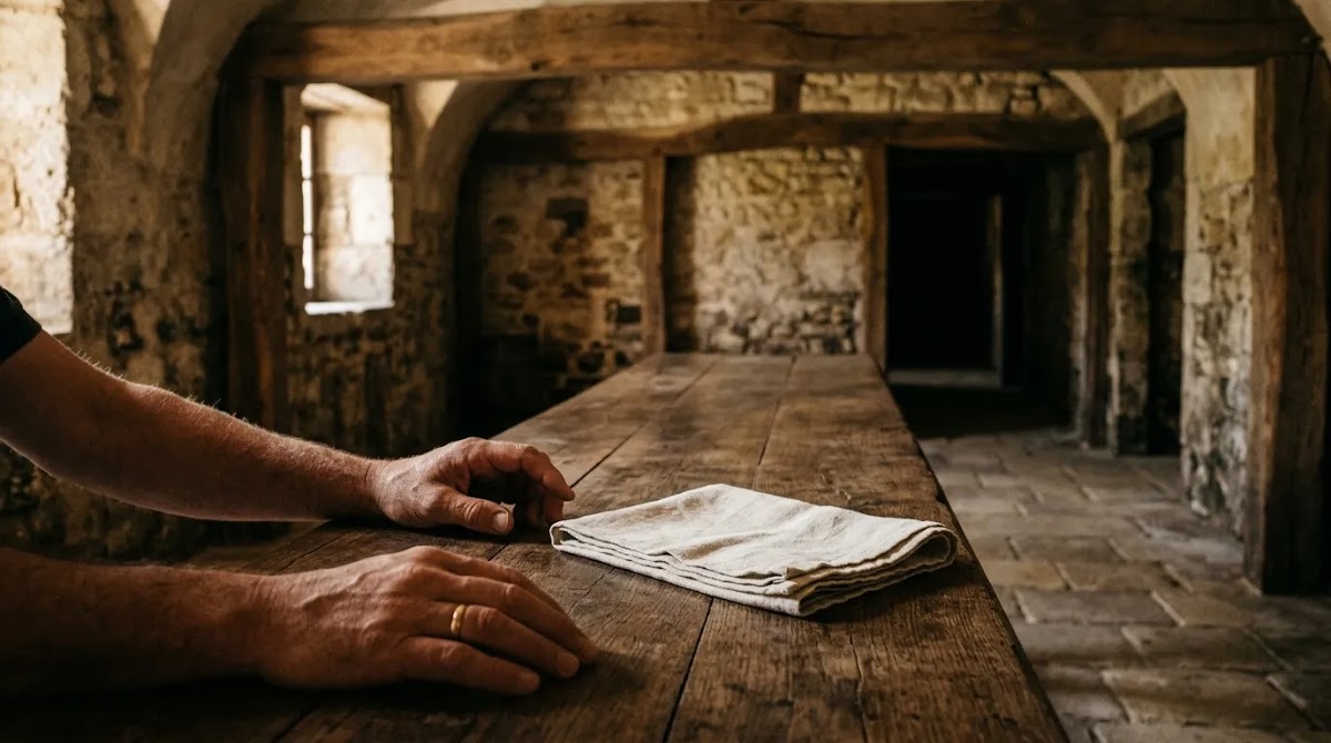 Traditional cellar atmosphere for understanding left bank right bank Bordeaux ageing styles