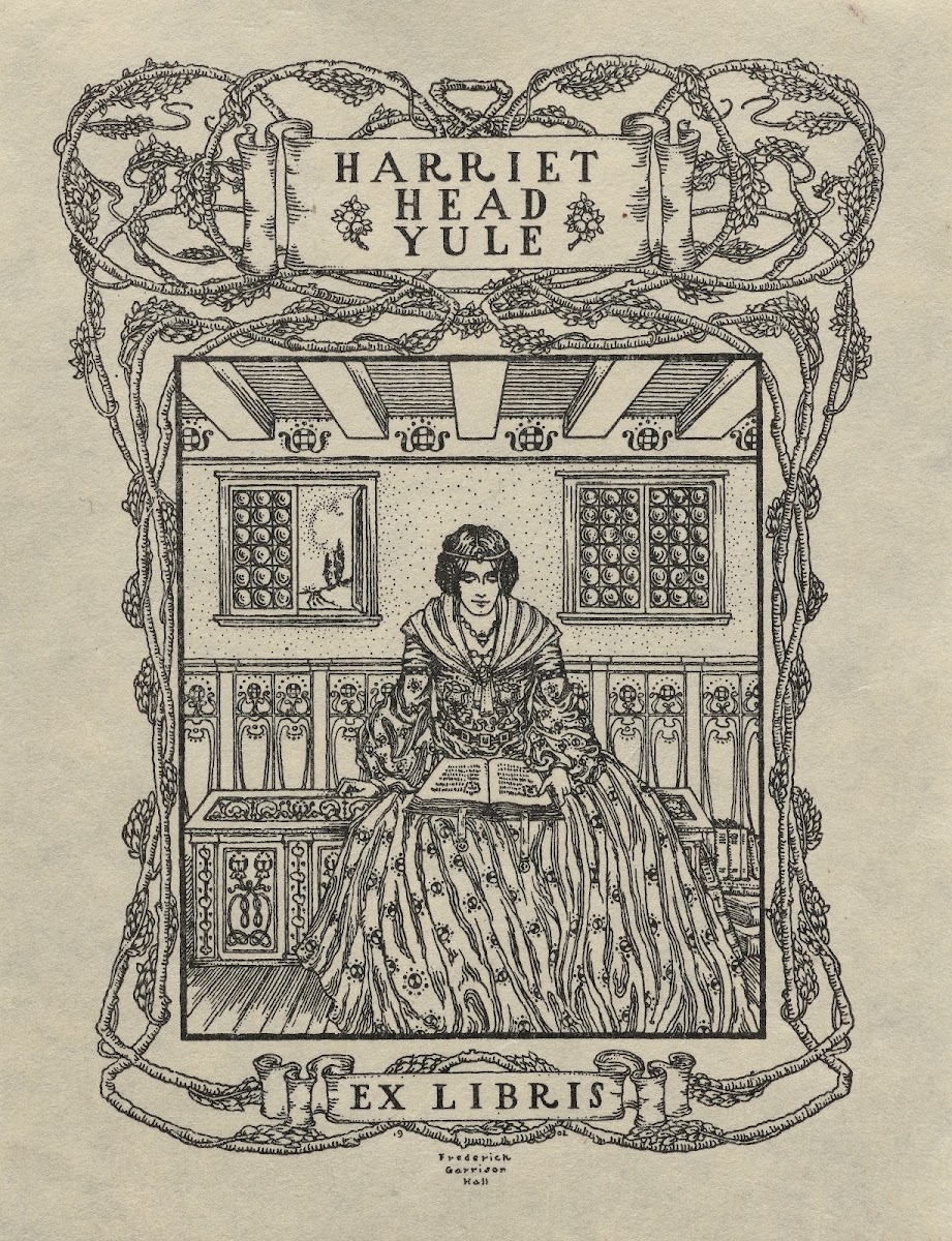 Harriet Head Yule Ex Libris inscribed