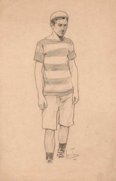 Coureur de demi fond Julien Borel 1890s