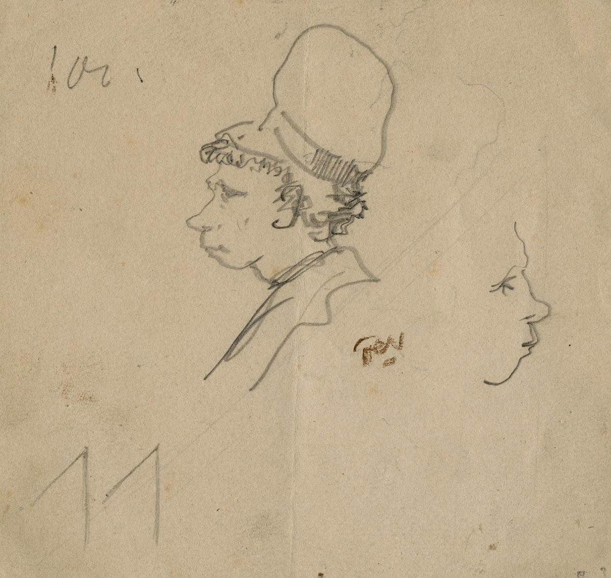 Two heads of boys