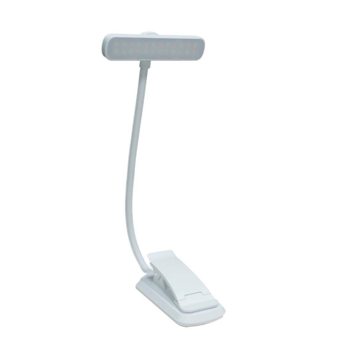 LED-Klemmleuchte mit 24 LEDs und 5 Dimmstufen