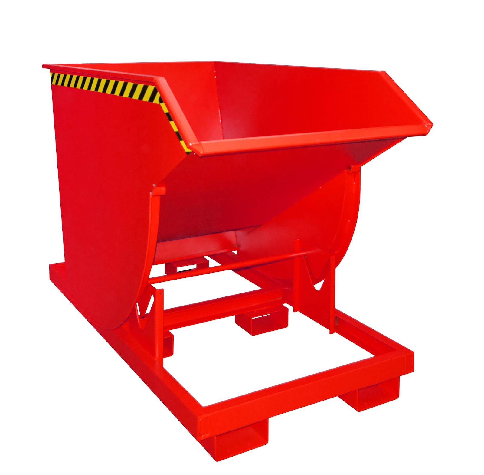 Kiepcontainer BKM 100, gelakt, Vuurrood