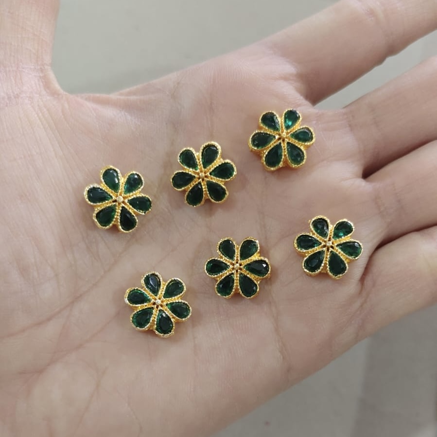 Green Flower-P52-pack of 6