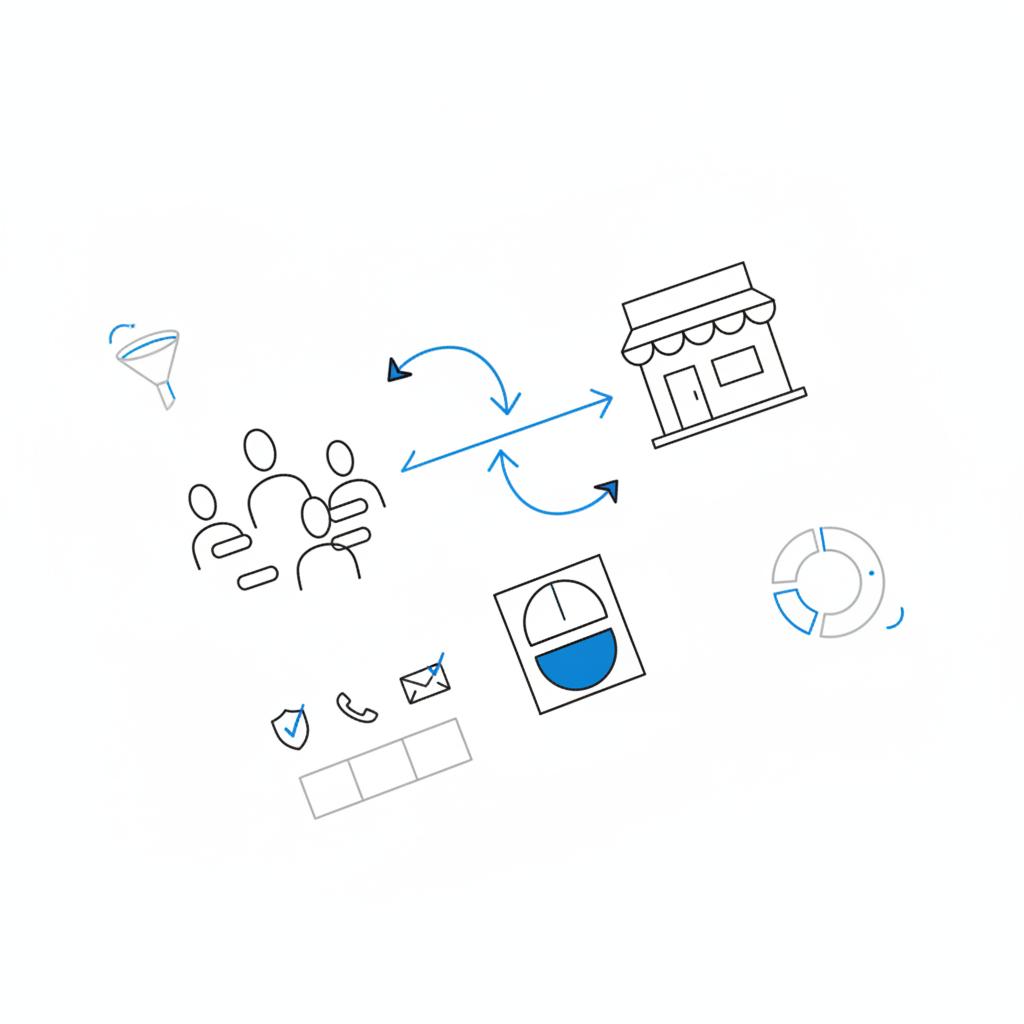 CPA vs CPL planner-style vector illustration showing verification icons, a visual conversion math box and arrows from leads to sales in Agency Visible colors