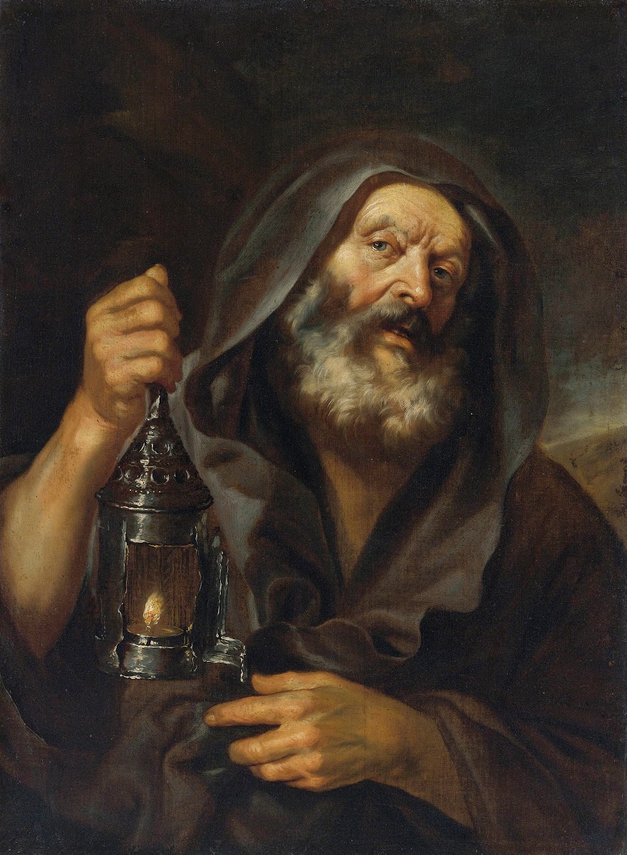 Diogenes With His Lantern In Search Of An Honest Man