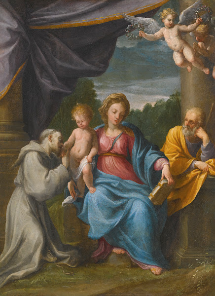 Holy Family With Saint Francis