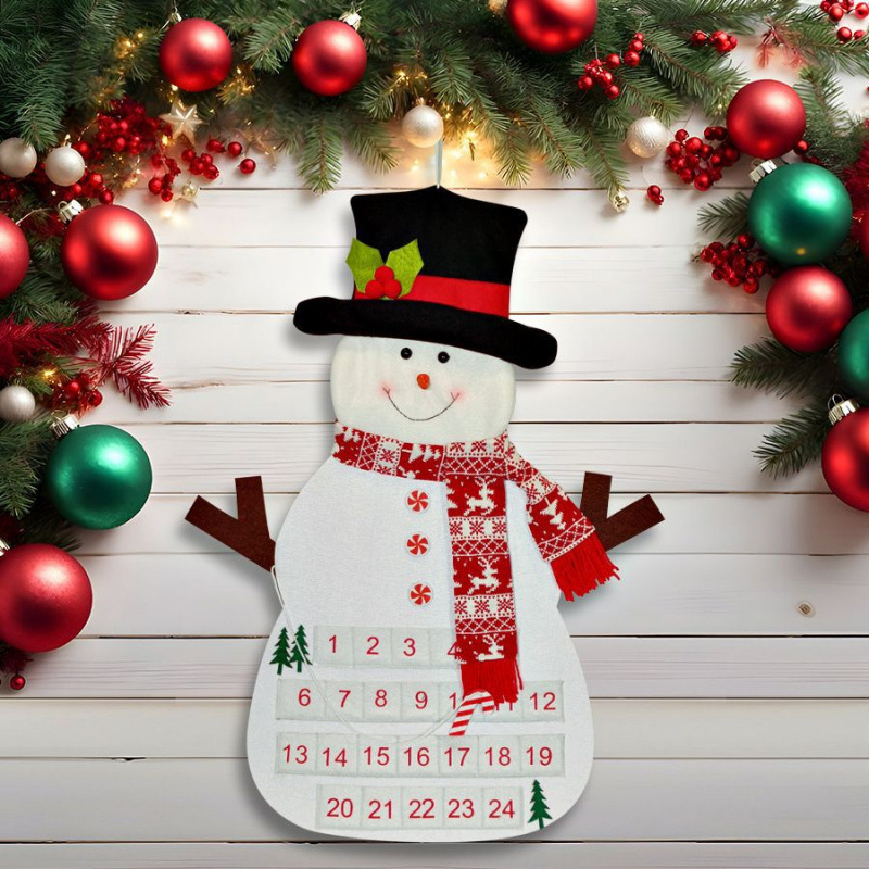 DIY Felt Christmas Tree Advent Calendar for Children