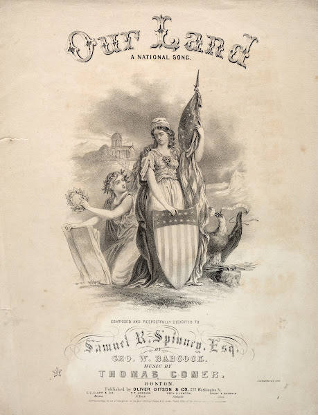 Our Land  Sheet Music Cover c 1858