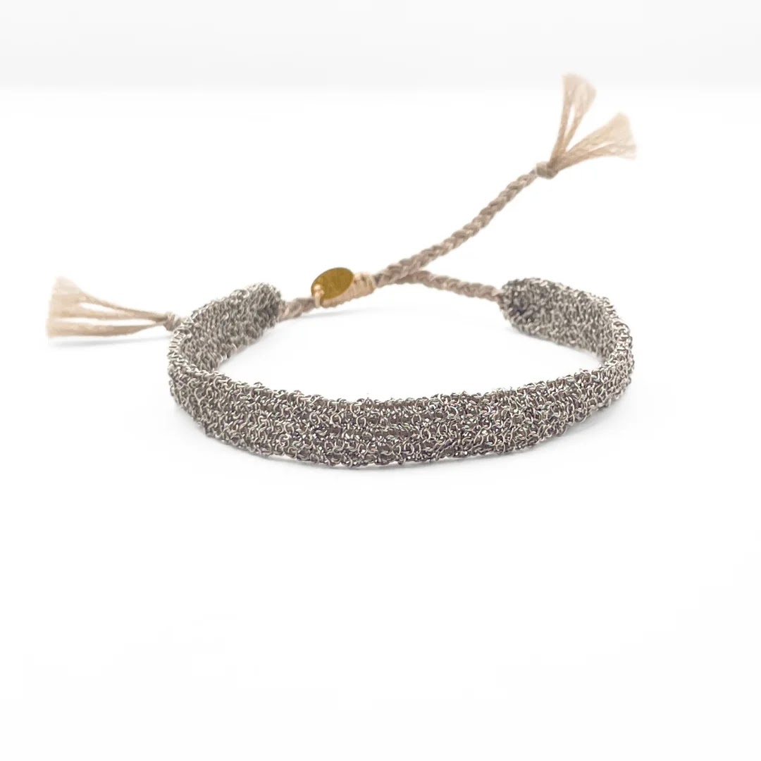 Плетенный браслет SECONDSKIN SILVER S