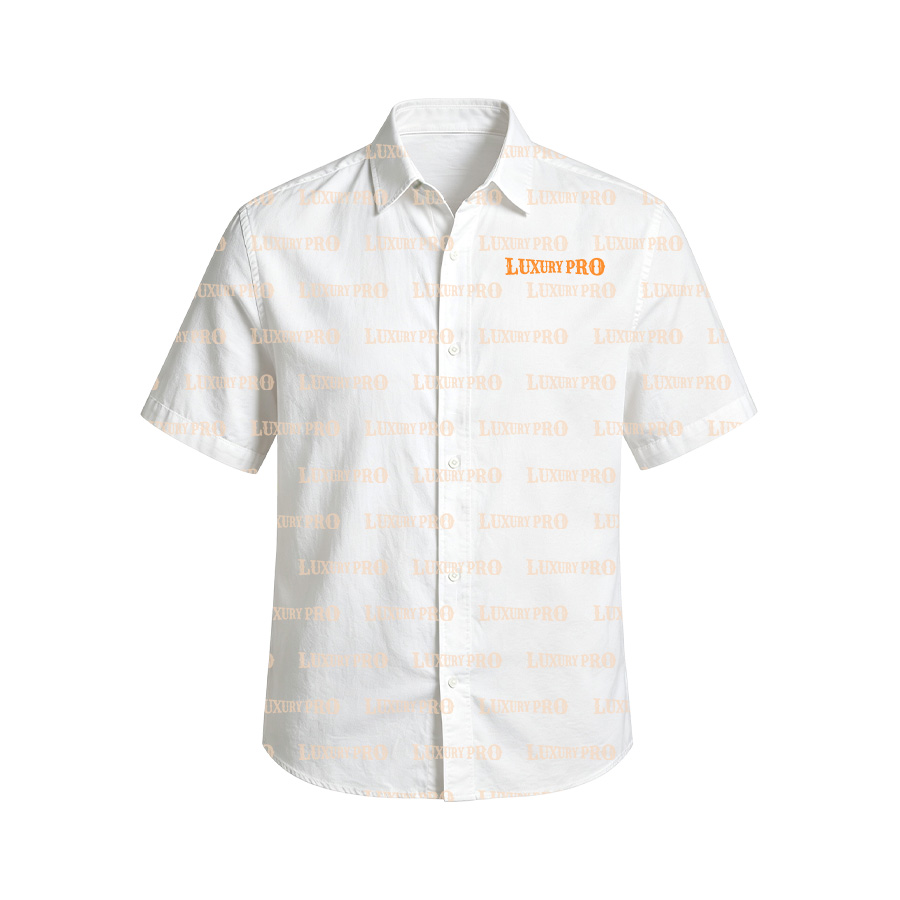 AOP MBK Normal Collar Shirt with Bamboo Joint Linen