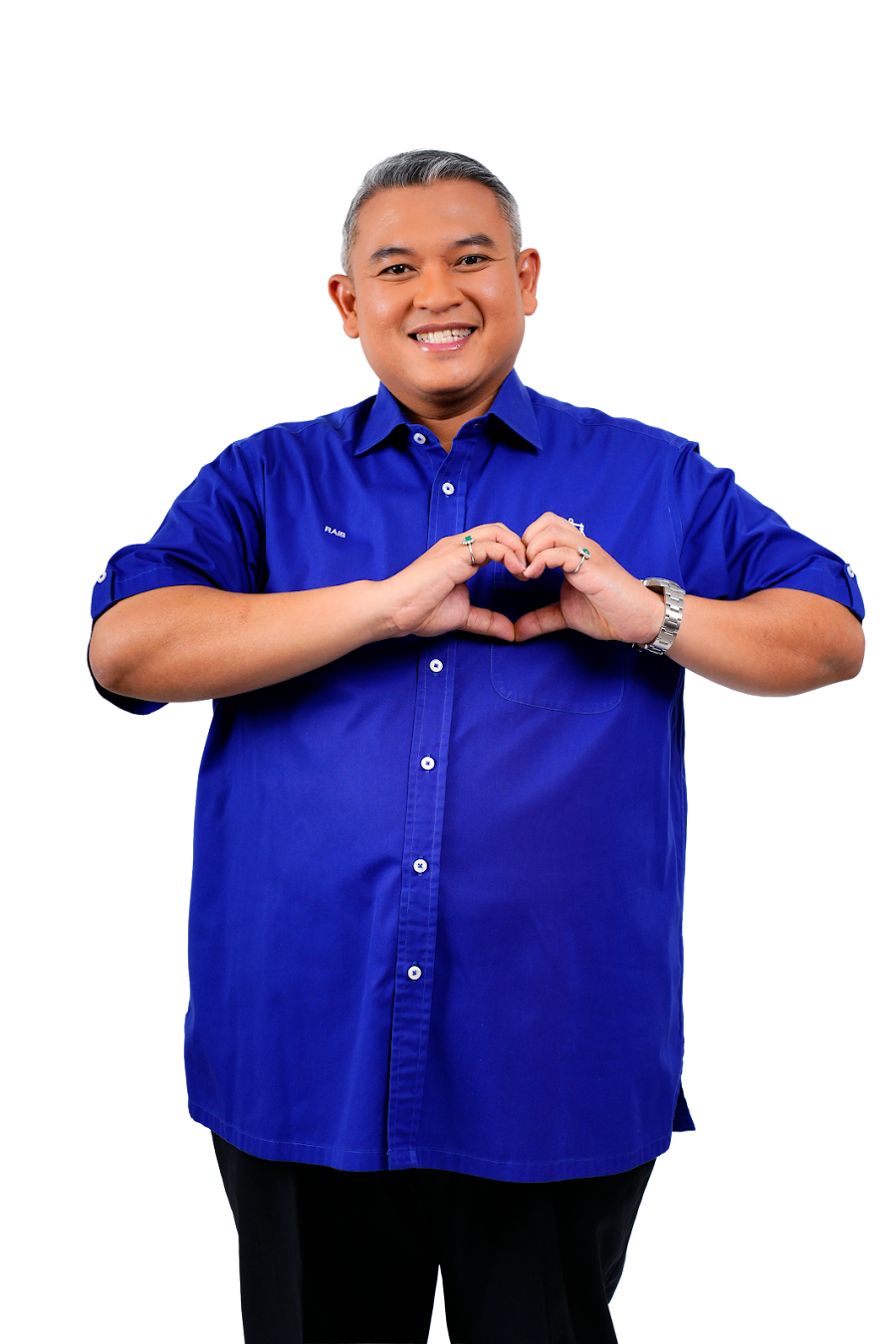 Rais Yasin membuat isyarat hati