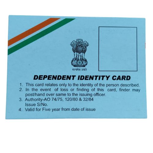 DEPENDENT IDENTITY CARD